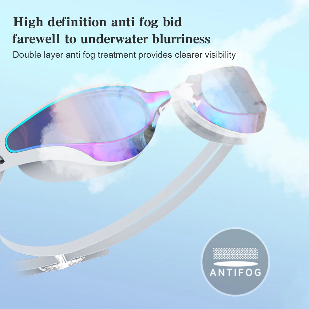 Professional Adjustable Swimming Goggles with UV Protection and Wide View