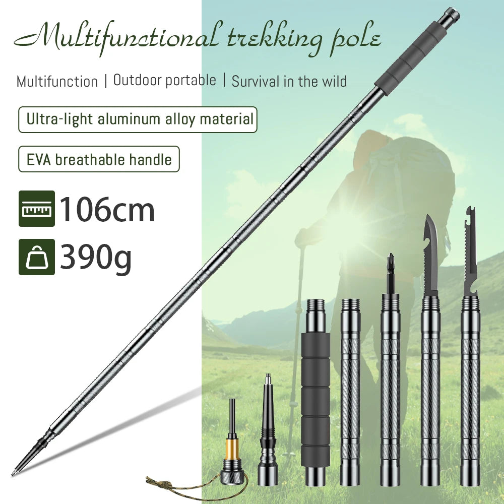 Outdoor Collapsible Trekking Pole for Hiking Camping and Trail Running
