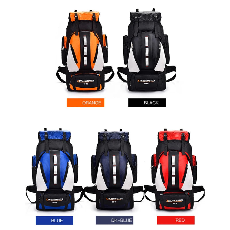 90L Waterproof Travel Backpack Hiking Rucksack for Men and Women