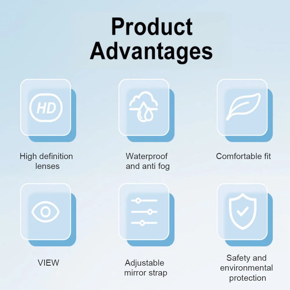 Professional Adjustable Swimming Goggles with UV Protection and Wide View