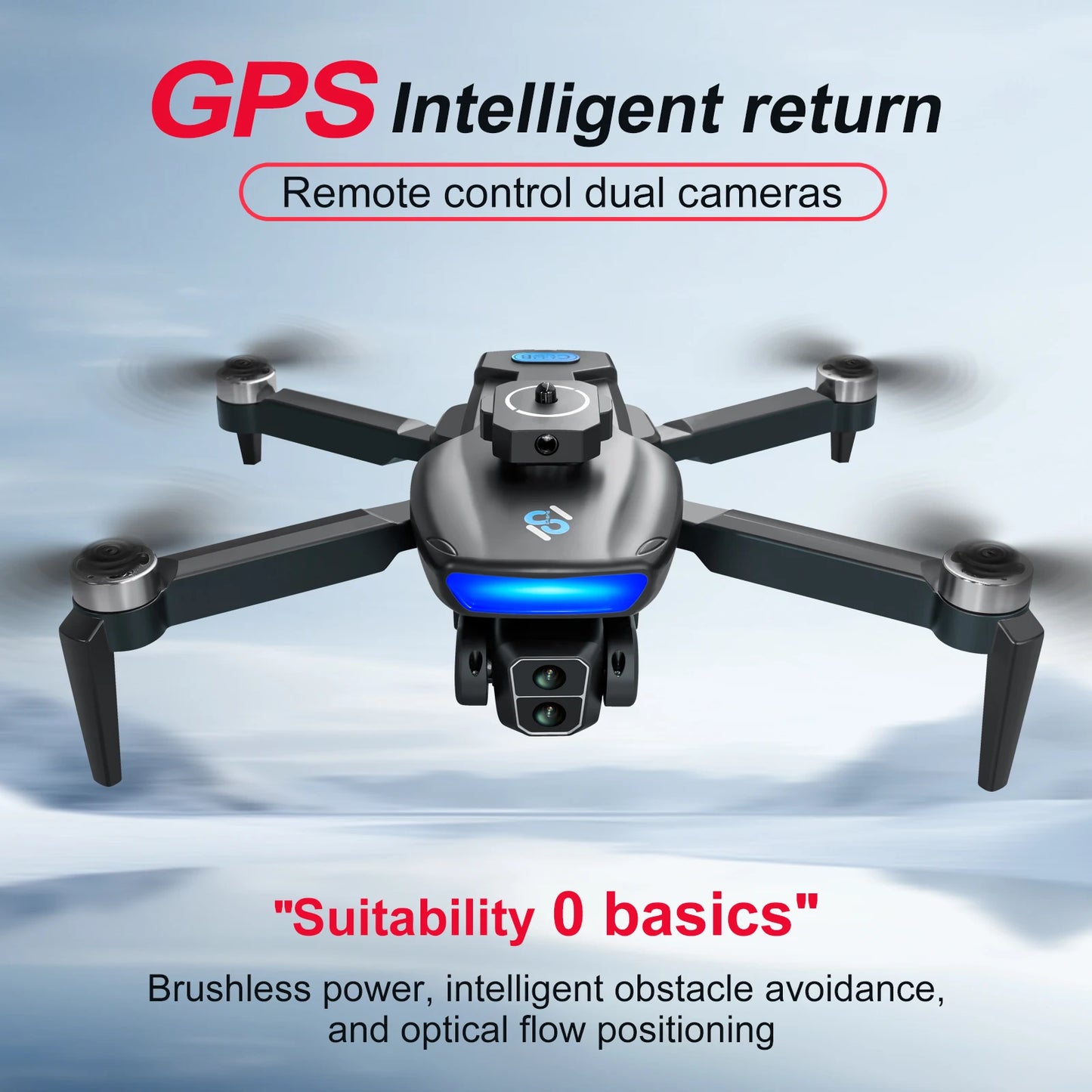 4K GPS Drone with 40 Minute Flight Time Dual Batteries and 5G Transmission
