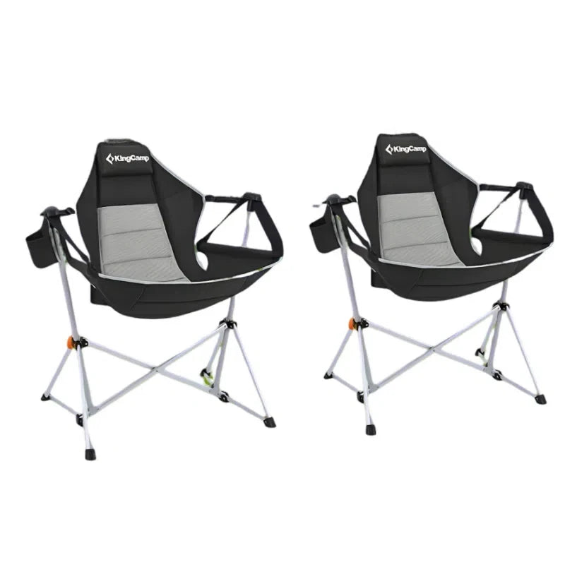 KingCamp Patio Hanging Rocking Chair Stand Ultra Lightweight Recliner Chair