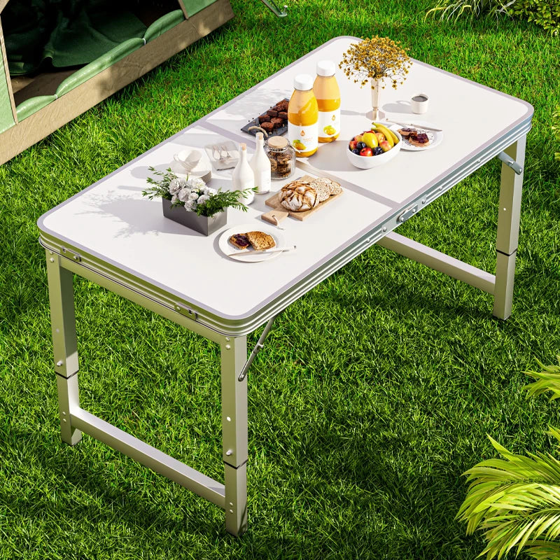 Portable Folding Outdoor Table with Handle for Camping and Picnics