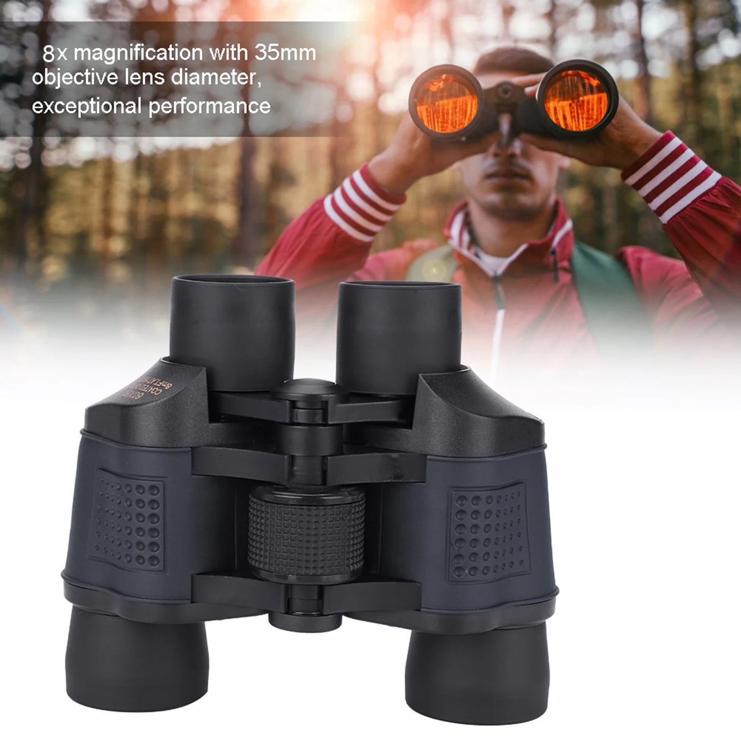 8X High Definition Portable Binoculars for Outdoor Sports and Military Use