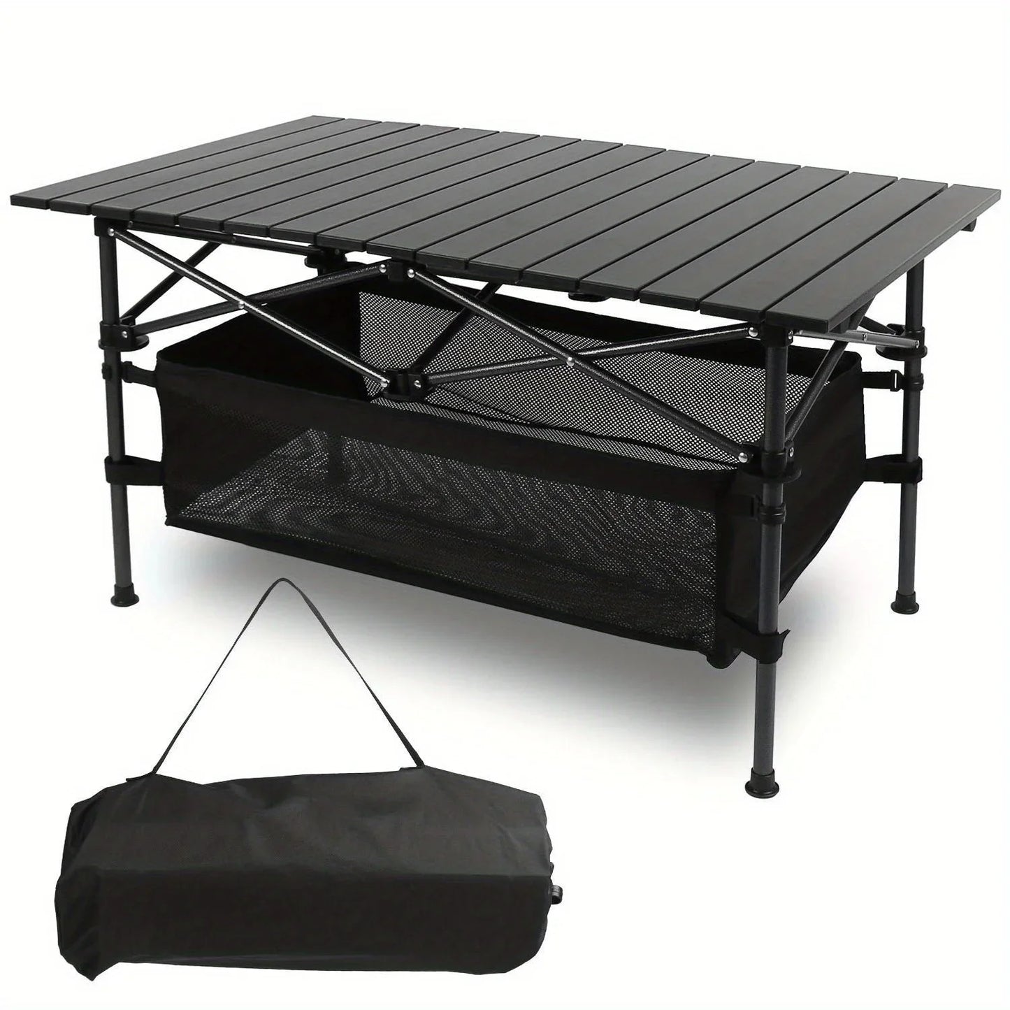 Lightweight Folding Aluminum Camping Table with Carry Bag for Indoor and Outdoor Use